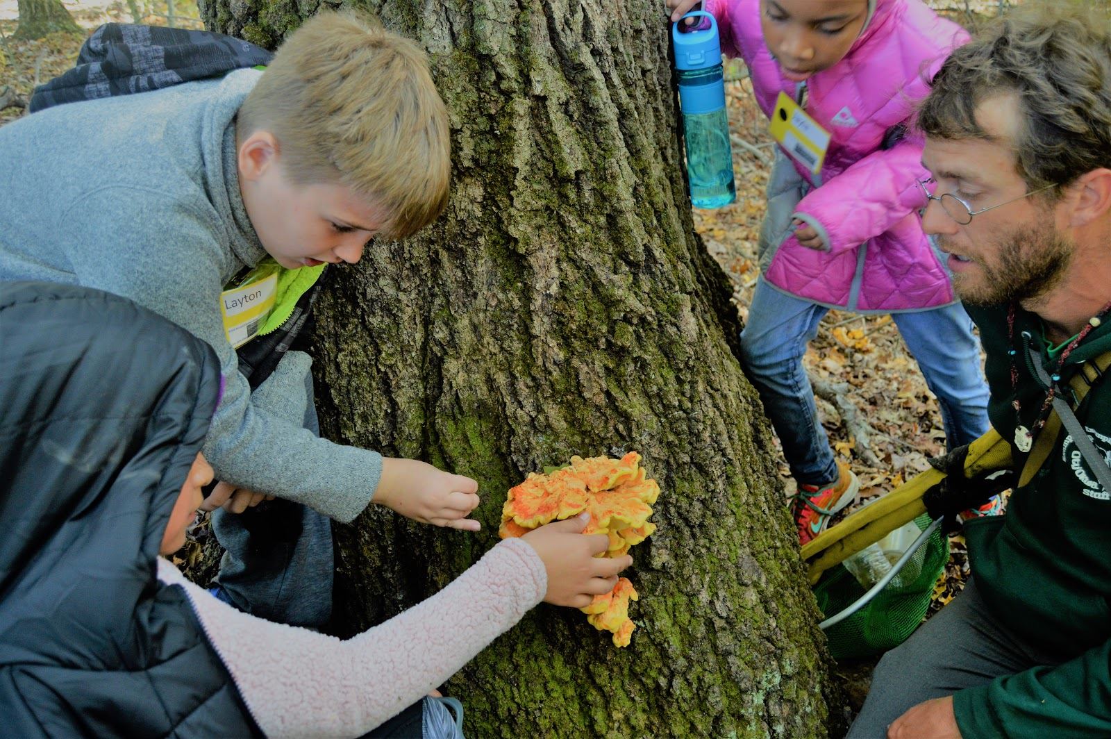 5th graders at Camp Oty'Okwa in the Hocking Hills